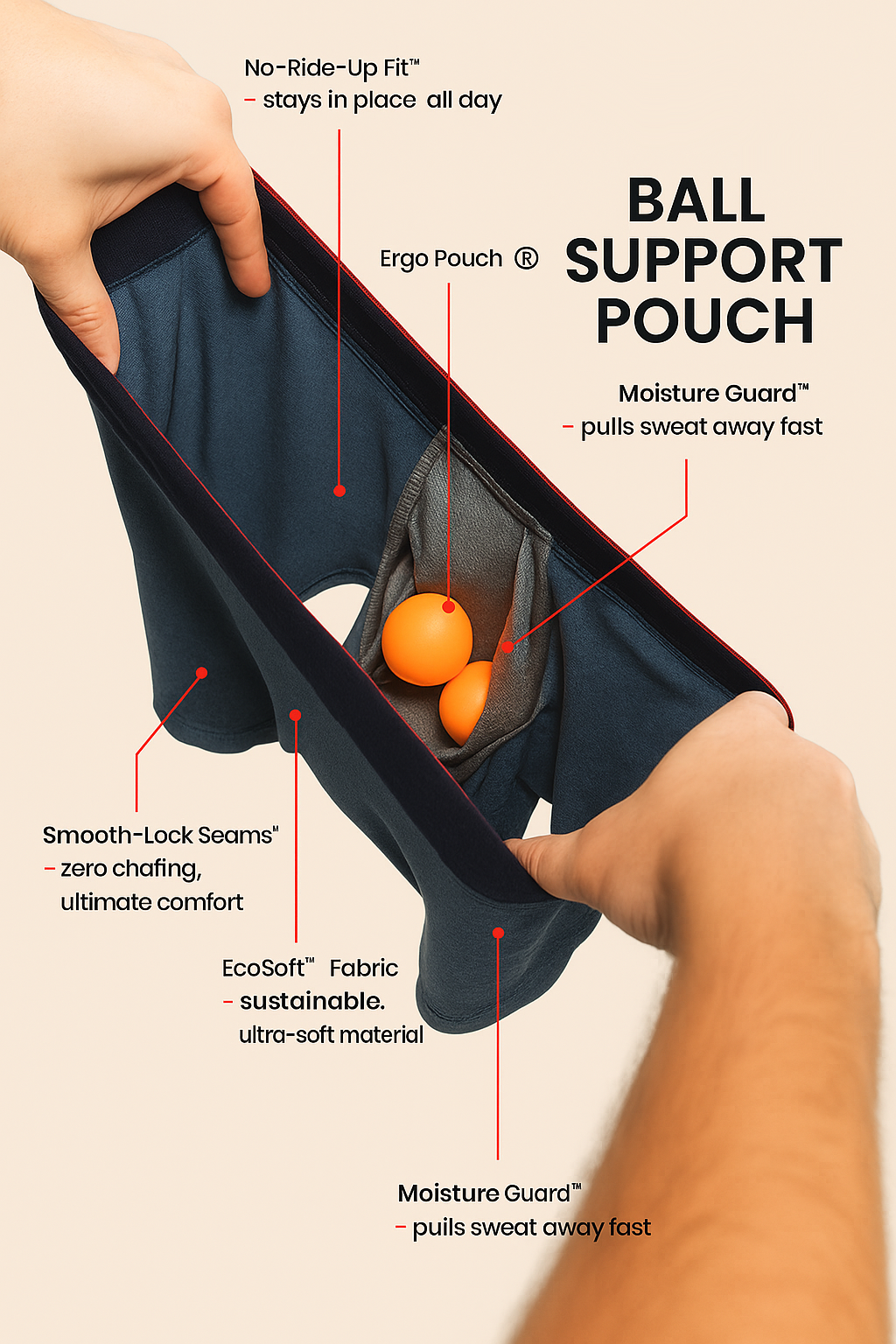 Ball Pouch Boxer Brief's for Men's