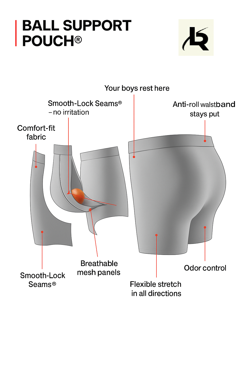 Ball Pouch Boxer Brief's for Men's